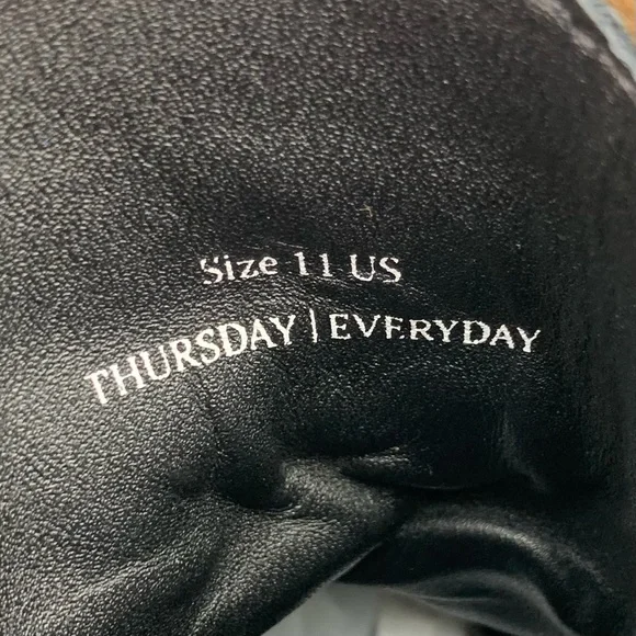 Thursday Boots President Lace Up Brown Nubuck Leather Plain Toe Combat Size 11 - Picture 9 of 10